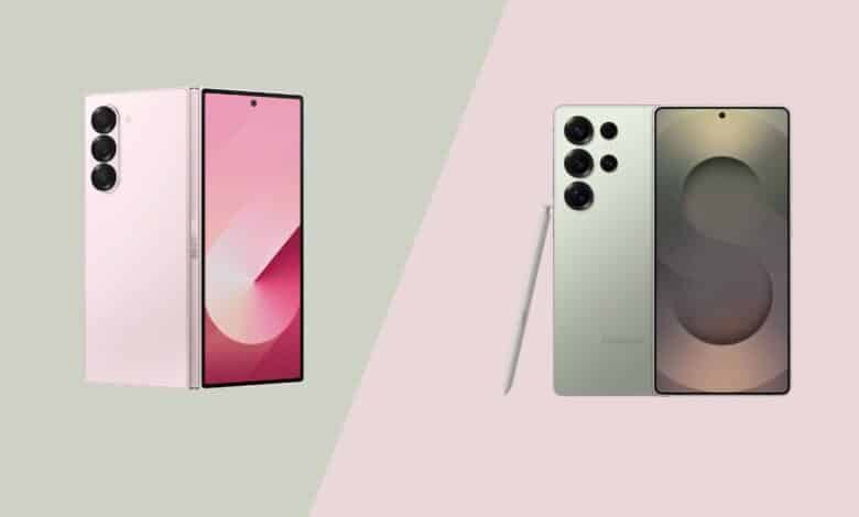 مقارنة بين هاتفي سامسونج Galaxy S25 Ultra و Galaxy Z Fold6