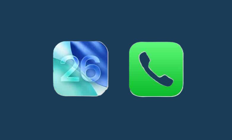 Phone app in iOS 26jpg