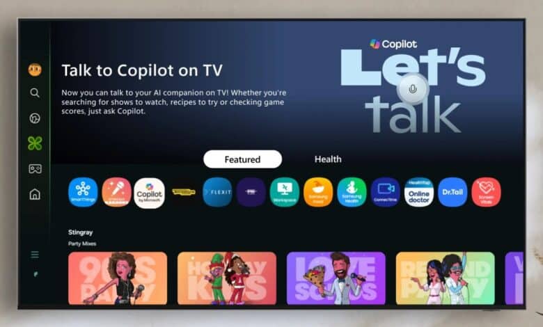 Microsoft Copilot Samsung TVs and monitors